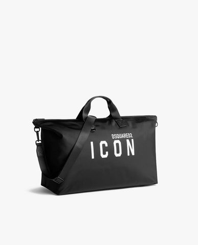  DSQUARED2 - Túi du lịch nam phom chữ nhật Be Icon 