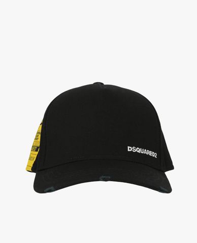  DSQUARED2 - Nón bóng chày nam rách vải thời trang 