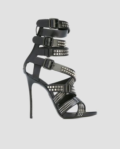  DSQUARED2 - Giày cao gót hở mũi dây phối khóa Studded Multi Strap 