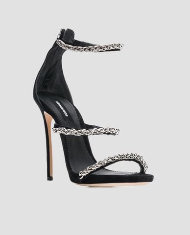  DSQUARED2 - Giày cao gót hở mũi Strappy Sandals 