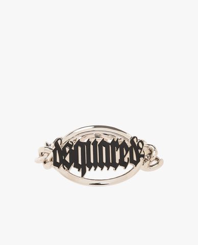  DSQUARED2 - Vòng đeo tay nữ mắt xích phối logo độc đáo 