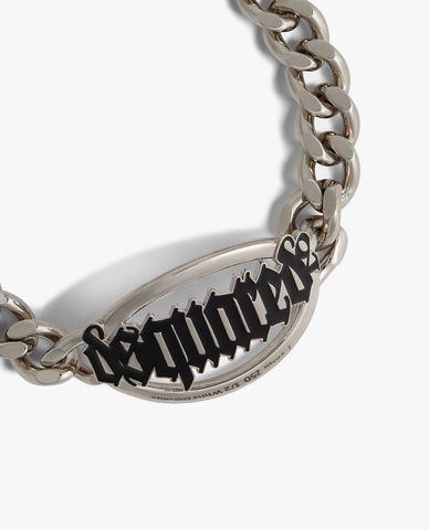  DSQUARED2 - Vòng cổ nữ choker phối logo Gothic 