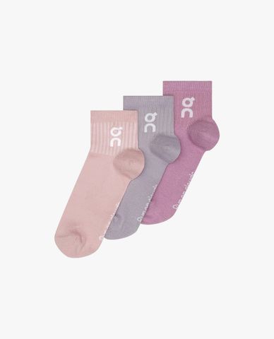  ON RUNNING - Set 3 đôi vớ unisex cổ vừa phối logo 
