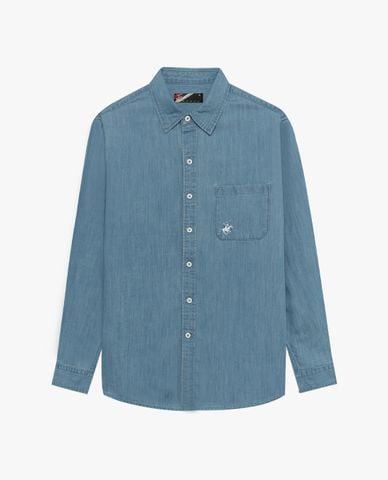  BEVERLY HILLS POLO CLUB - Áo sơ mi nam cổ bẻ tay dài thời trang 