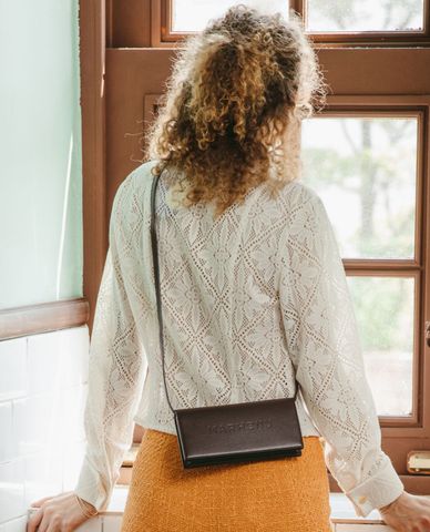  Marhen.J - Túi đeo chéo nữ nắp gập phom chữ nhật Marilyn 