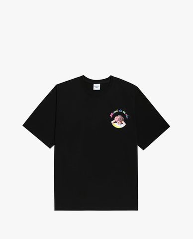  ADLV - Áo thun ngắn tay cổ tròn Baby Face Mini Yawn 