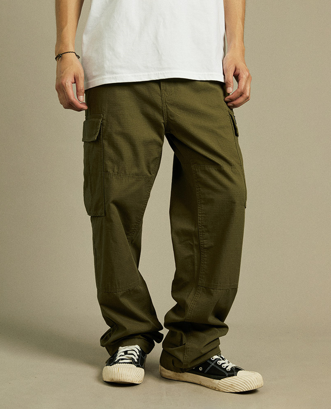 DICKIES - Quần unisex ống rộng phối túi Ripstop Cargo