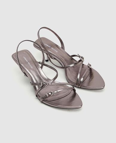  URBAN REVIVO - Giày sandals cao gót nữ mũi nhọn 