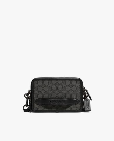  COACH - Túi đeo chéo nam chữ nhật Charter Signature Jacquard 