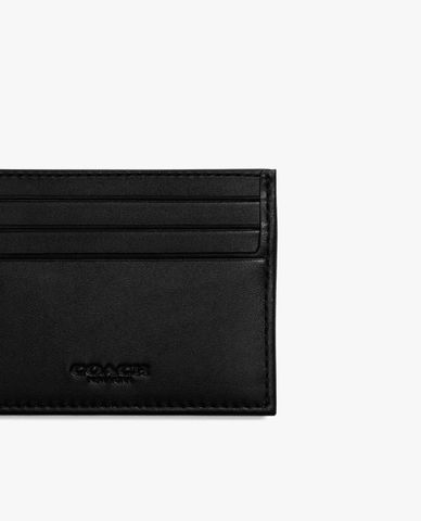  COACH - Ví đựng thẻ nam phom chữ nhật Signature Jacquard 