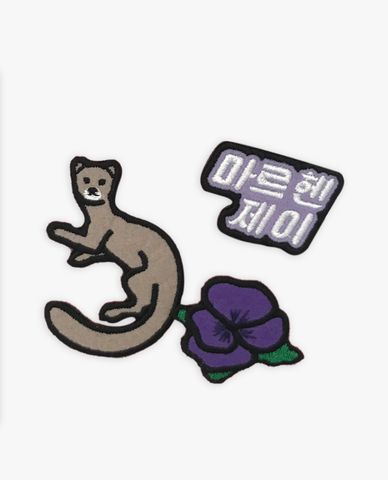  Marhen.J - Set huy hiệu cài túi xách Wappen Animal 