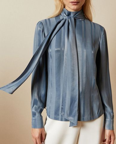  TED BAKER - Áo kiểu nữ Tie Degtail Blou 