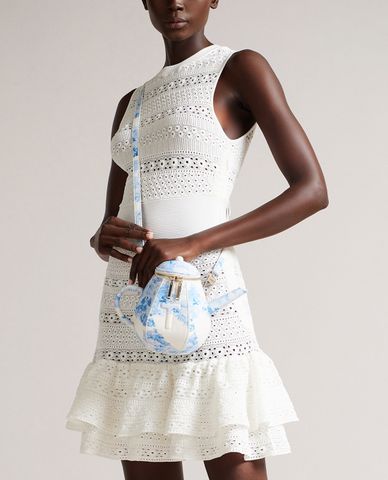  TED BAKER - Túi đeo chéo nữ hình bình trà Teapota 