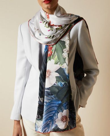  TED BAKER - Khăn choàng nữ họa tiết hoa Reagaan 