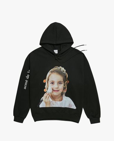  ADLV - Áo hoodie tay dài mũ trùm Baby Face 