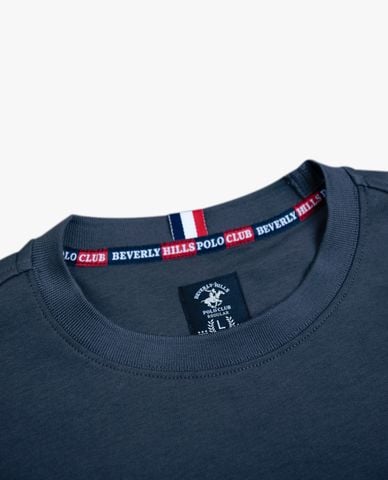  BEVERLY HILLS POLO CLUB - Áo thun nam cổ tròn tay ngắn trẻ trung 