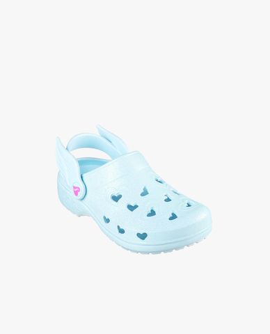  SKECHERS -  Giày clog bé gái họa tiết trái tim Foamies Sweetheart 