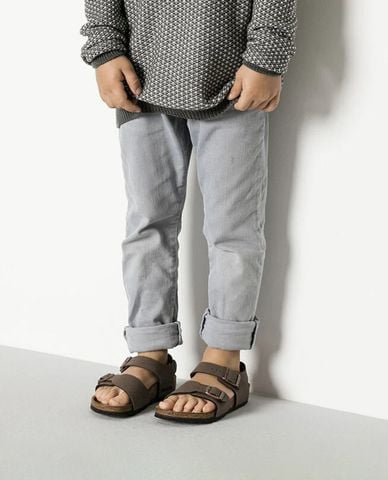  BIRKENSTOCK - Giày sandals trẻ em đế bệt New York 