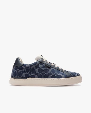  COACH - Giày sneakers nam cổ thấp denim Lowline 