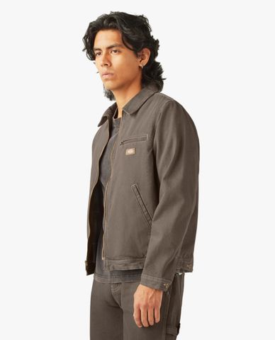  DICKIES - Áo khoác denim nam cổ bẻ tay dài thời thượng 