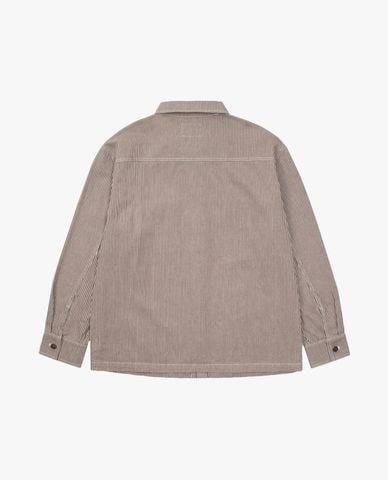  DICKIES - Áo sơ mi nam cổ bẻ tay dài kẻ sọc trẻ trung 