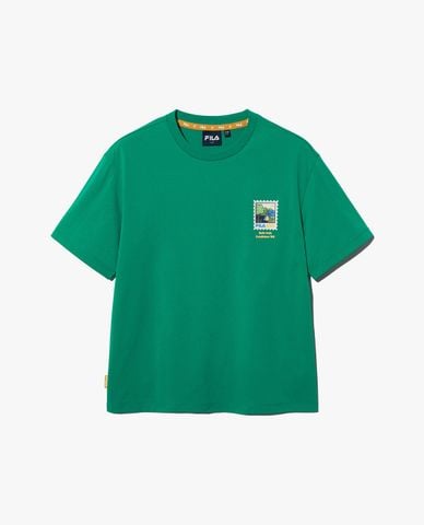  FILA - Áo thun trẻ em Travel Club Capming 