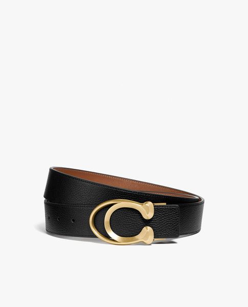 COACH - Thắt lưng nam bản vừa thời trang Signature Buckle