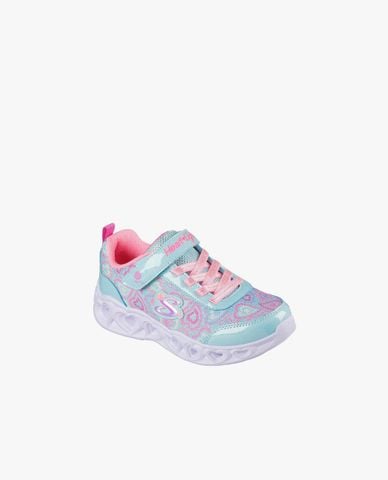  SKECHERS - Giày sneakers bé gái cổ thấp Heart Lights 