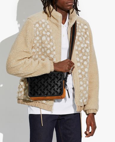  COACH - Túi đeo chéo nam chữ nhật Charter 24 