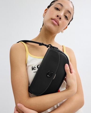  COACH - Túi đeo vai nữ nắp gập Emmy Saddle 23 