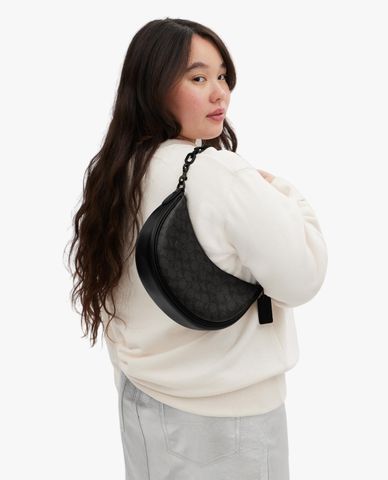  COACH - Túi đeo vai nữ phom bán nguyệt CC Sig Mira 