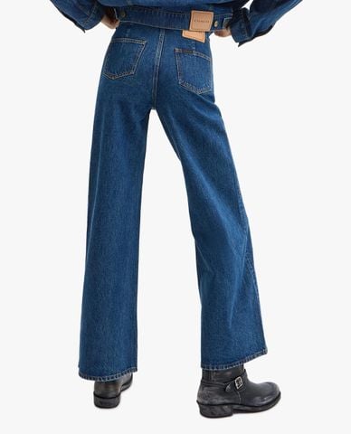 COACH - Quần jeans nữ ống loe Loom Heritage 