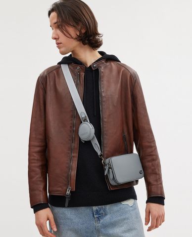  COACH - Túi đeo chéo nam chữ nhật Charter Slim 