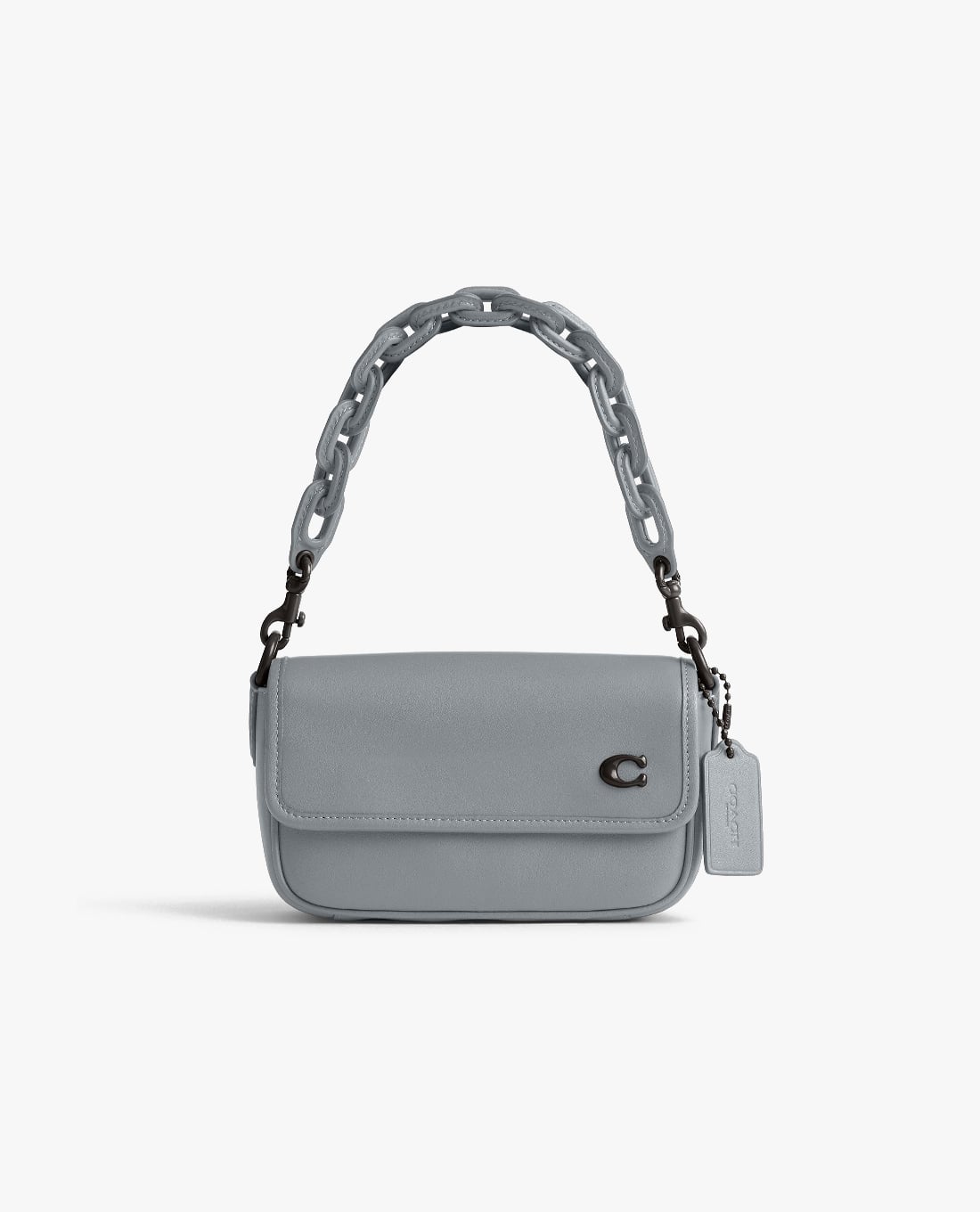 COACH - Túi đeo chéo nam phom hình thang phối dây xích Charter Flap 24
