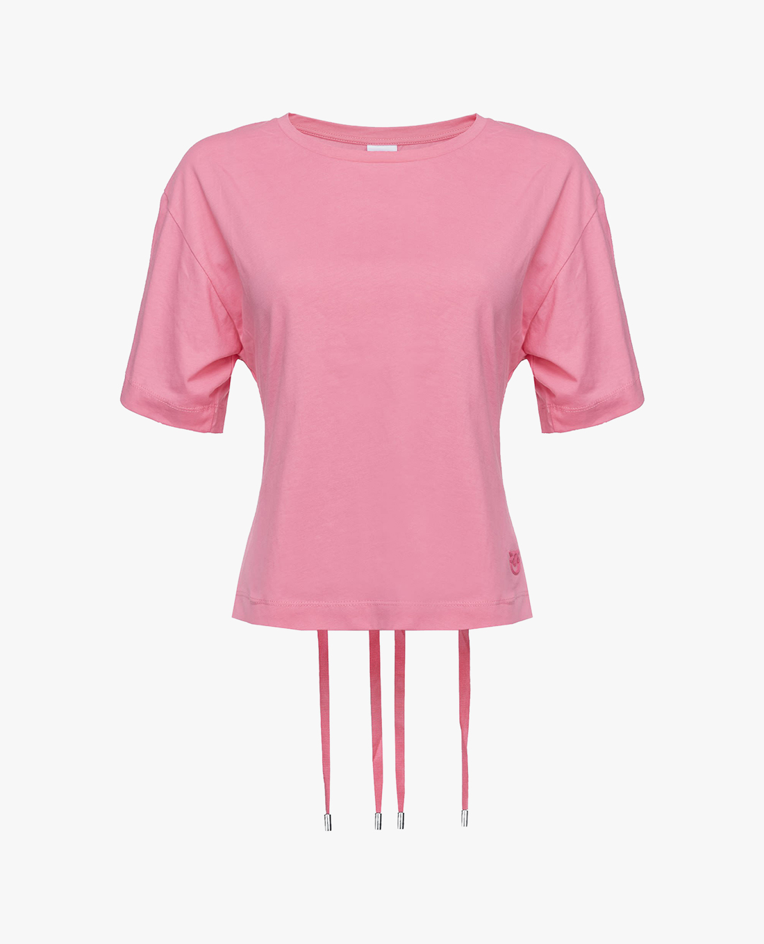 PINKO - Áo kiểu nữ cổ tròn ngắn tay Tatami