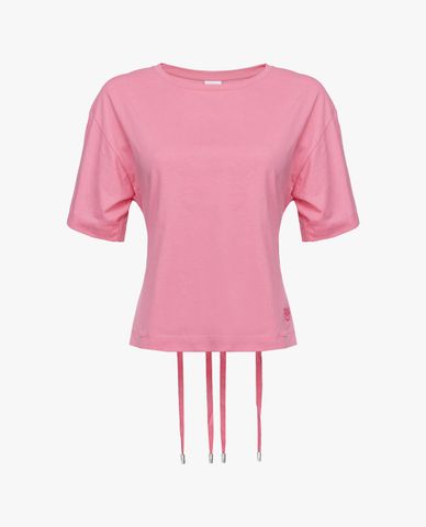  PINKO - Áo kiểu nữ cổ tròn ngắn tay Tatami 