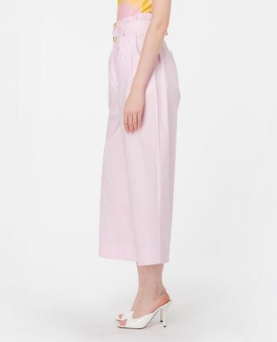  PINKO - Quần lửng ống rộng phối bèo và thắt lưng Poseidone 