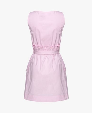  PINKO - Đầm hai dây mini cổ vuông phối túi và thắt lưng Augia 