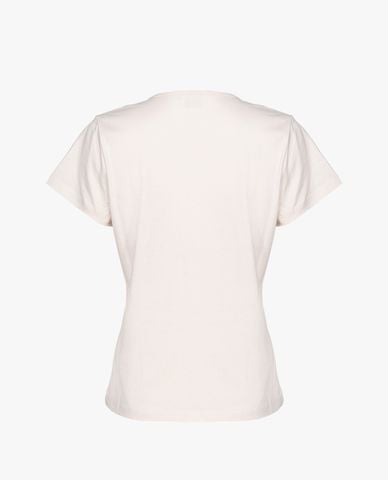  PINKO - Áo thun nữ cổ V tay ngắn Turbato 