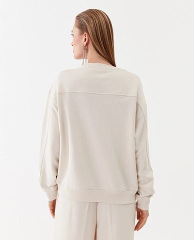  PINKO - Áo sweatshirt nữ cổ tròn tay dài Nelly 