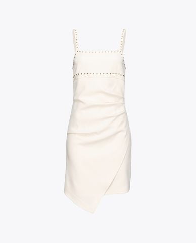  PINKO - Đầm hai dây mini đính đinh tán Allibito 