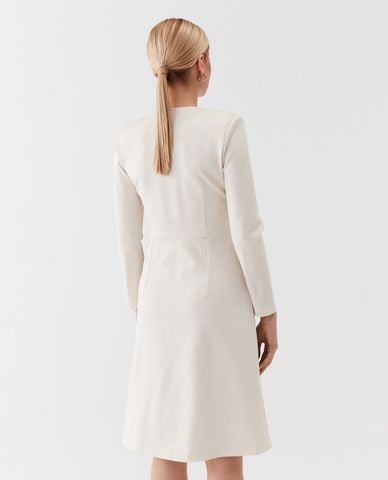  PINKO- Đầm midi cổ V tay dài Angolare 