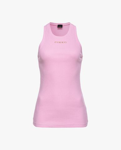  PINKO - Áo sát nách cổ tròn phom ôm Distinto 