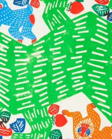  LUSH - Khăn vải Monkey And Persimonn Tree 