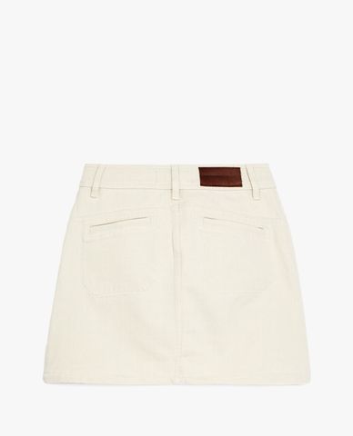  THE KOOPLES - Chân váy mini denim chữ A Double Buttoning 