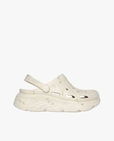  SKECHERS -  Giày clog nữ trang trí họa tiết Max Cushioning Foamies 
