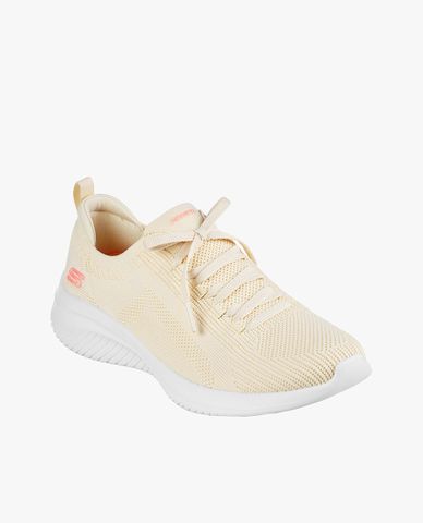  SKECHERS - Giày sneakers nữ cổ thấp thắt dây Ultra Flex 3.0 