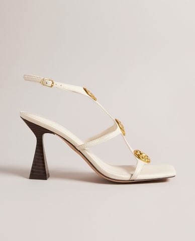  TED BAKER - Giày sandals cao gót nữ phối khuy lấp lánh Tayalin 