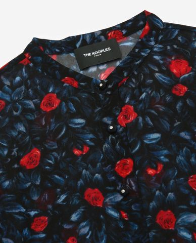  THE KOOPLES - Áo sơ mi nữ tay dài họa tiết hoa 