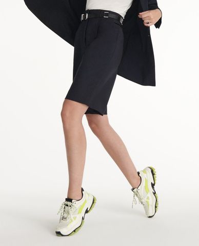  THE KOOPLES - Quần shorts nữ xếp li Tuxedo 